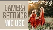 The CAMERA SETTINGS we use for Portrait Photography