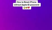 How to Reset/Erase iPhone without Apple ID password #appleid #iphone #iphonepasscode #fyp #techtok #imyfone