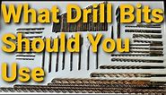 DRILL BITS, what drill bits should you use and the different types. (drill bits EXPLAINED in 4K)