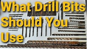 DRILL BITS, what drill bits should you use and the different types. (drill bits EXPLAINED in 4K)