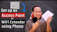 How to add GLOBE at HOME Prepaid WiFi as Access Point/WiFi extender to PLDT Home Fibr using Phone