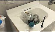 Installation Review of Project Source 24-in White Single Sink Bathroom Vanity with White Marble Top
