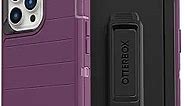 OtterBox iPhone 13 Pro Max & iPhone 12 Pro Max Defender Series Case - HAPPY PURPLE, rugged & durable, with port protection, includes holster clip kickstand
