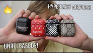 UNBOXING HYPEBEAST AIRPODS!! (Supreme, Off White, Gucci, Etc.)
