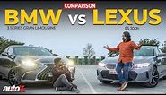 BMW 3 Series Gran Limousine vs Lexus ES 300h | Luxury Car Comparison Test Review 2023 | autoX