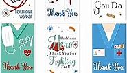 Medical Thank You Cards for Nurses Doctors 36Pcs Medical Appreciation Cards Healthcare Workers Nurses Week Cards Thank You Doctor Cards with Envelopes and Stickers