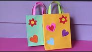 How to Make Bag with Color Paper | DIY Paper Bags Making