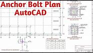 Anchor Bolt Plan AutoCad II Anchor Bolt & Base Plate Layout for PEB Building