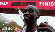 1:59:40! Kipchoge runs historic first sub-2 hour marathon | NBC Sports