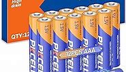 PKCELL AAA LR03 Batteries, 1.5V Triple A Alkaline Battery AAA Batteries 12 Pack for Keyboards Clocks Toys Remote Controls (10-Year Shelf Life)