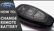 BEST and SAFE : How to change Ford keyless remote key battery - Focus Kuga C-Max Mondeo Fiesta