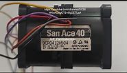 San Ace 40 Fan 9CR041244504 12V 0.72A 10000rpm 4056 6wire Sanyo Denki CR Fan Made In The Philippines