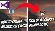 How to change the icon of a console application (exe) in Visual Studio 2019 (C++)