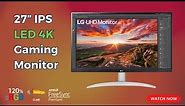 LG - 27” IPS LED 4K UHD Monitor 27UP600-W.AUM Full Review
