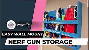 DIY Nerf Gun Storage for the Wall