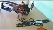 How to put the Chain back on a Worx Electric Chainsaw