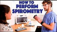 How To Perform Spirometry Examination For Accurate Lung Function Testing - Clinical Skills - Dr Gill