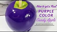 How to get a real purple on candy apples