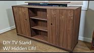 DIY TV Stand W/ HIDDEN TV LIFT! | Nathan Builds