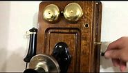 1920 Kellogg Wooden Wall Phone