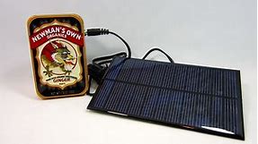 Lithium Battery Solar USB/ IPhone/ Arduino Charger