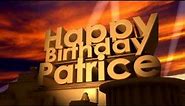 Happy Birthday Patrice