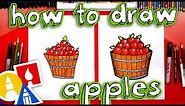 How To Draw An Apple Barrel For Fall
