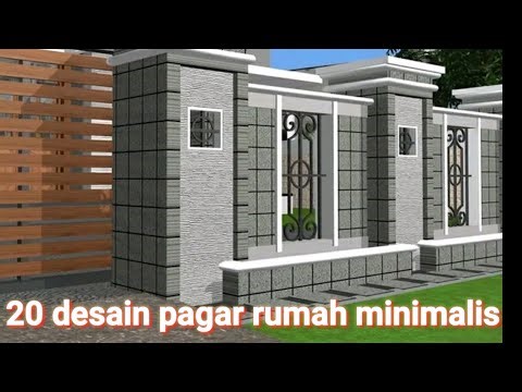 20 desain pagar rumah minimalis modern 2022