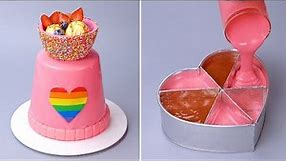 Wonderful PINK Chocolate Cake Decorating Ideas | Amazing Cake and Dessert Compilation