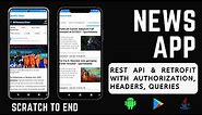 News app in android studio | how to create news app in android studio | News app |Retrofit |REST API