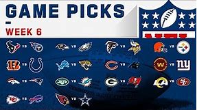 Week 6 Game Picks! | NFL 2020