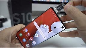 How to Install SD and SIM Card into Samsung Galaxy S10