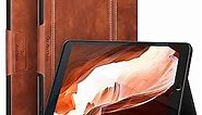 Antbox Case for iPad 9th Generation/iPad 8th Generation with Pencil Holder Vegan Leather Smart Cover for iPad 10.2'' 9th/8th/7th Gen (Brown)