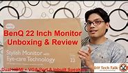 BenQ GW2283 Monitor Review | BenQ 22 Inch Monitor Unboxing | Best Budget Monitor | Bezel Less