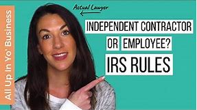 Independent Contractor vs Employee: What the IRS Says About It