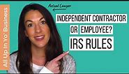 Independent Contractor vs Employee: What the IRS Says About It