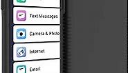 TUDIA DualShield Designed for Jitterbug Smart 3 Case, [Merge] Shockproof Military Grade Heavy Duty Dual Layer Slim Tough Protection for Lively Jitterbug Smart 3 Phone Case - Matte Black