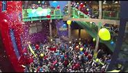 Balloons and confetti fly at 2016 New Year's countdown