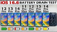 iOS 16.6 Battery Drain Test | 12 Pro / 13 Pro / 14 Pro / 11 Pro Max / 12 Pro Max / 13 Pro Max /14 PM