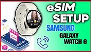 Galaxy Watch 6 eSim setup: Activate LTE eSIM on Samsung Galaxy Watch 6 #samsunggalaxywatch6