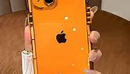 QLTYPRI for iPhone 13 Case, Glow in The Dark Phone Case Soft Slim Silicone Shockproof Protective Cover, Anti-Scratch Transparent Clear TPU Bumper Phone Cover for iPhone 13 – Orange