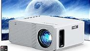 Mini Projector, Full HD 1080P Supported Portable Projector, Movie Projector for Outdoor Home Theater, 5.8G Wifi Screen Mirroring for Smartphone, BT 5.1, Compatible with Tablet TV Box PS5 Roku etc
