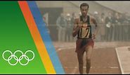 Abebe Bikila wins Marathon barefooted | Epic Olympic Moments