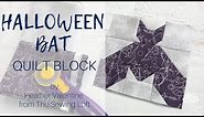 Halloween Bat Quilt Block Assembly