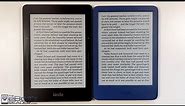 New Kindle for 2022 Screen Comparison Review