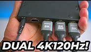 120Hz 4K HDMI 2.1 Switcher With Dual Monitor Outputs