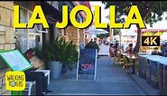 Downtown La Jolla | San Diego | Shopping and Restaurants | 4K Walking Tour