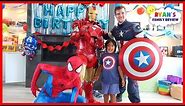 Ryan's SuperHero Birthday Training with Marvel Avengers!!!!