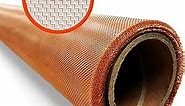 99.999% Pure Copper Mesh Screen Roll 36-in x 12-ft - Conductive Metal - EMF/EMI/RFID Shielding Protection & Faraday Cage - Garden Mesh for Rodent, Snail, Slug Repellent - Crafting & Sculpting Mesh