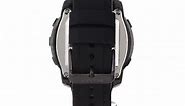 Pulsar Men's PQ2011 Stainless Steel Digital Watch with Black Polyurethane Band